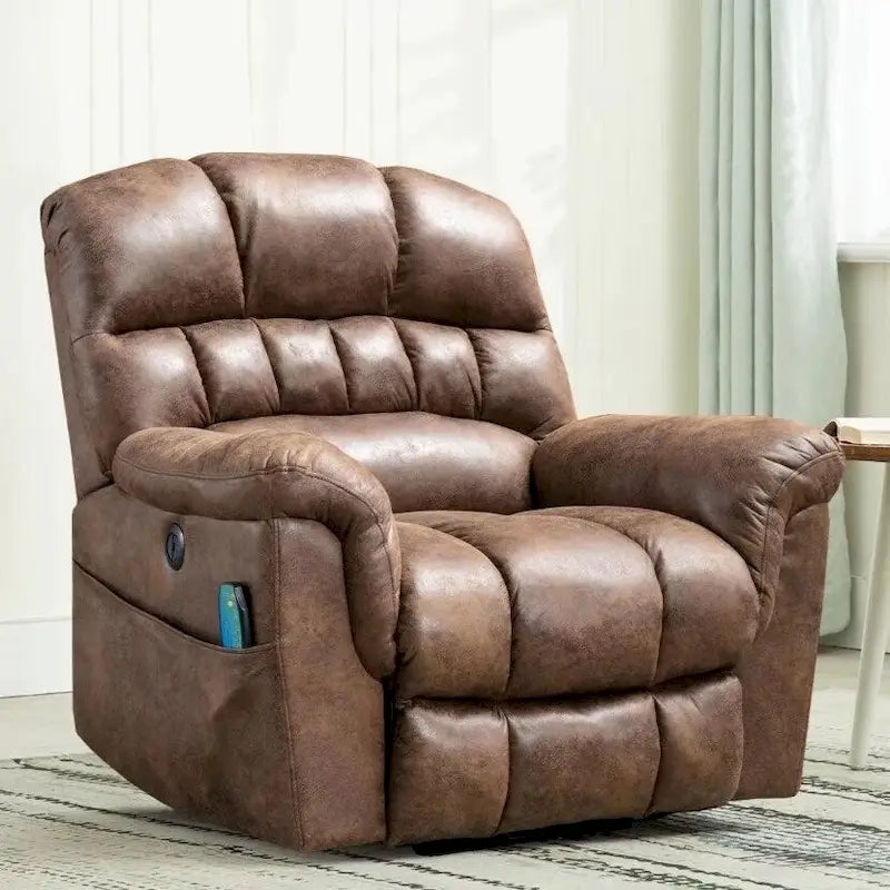 Ebello Canapé releveur électrique en microsuède avec fauteuil de massage