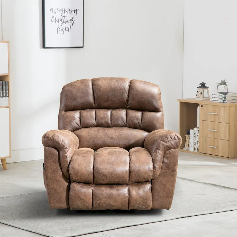 Ebello Canapé releveur électrique en microsuède avec fauteuil de massage