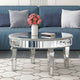 Table basse ronde Table d'appoint miroir