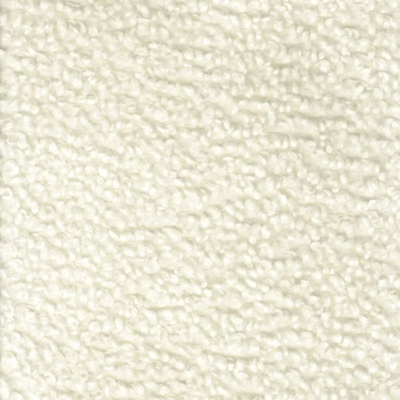 Fauteuil pivotant rond HomePop en sherpa blanc