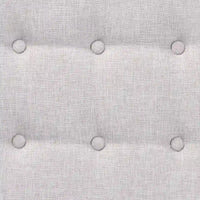 Repose-pieds ottoman Jeanine Japandi en tissu gris foncé et bois finition noyer