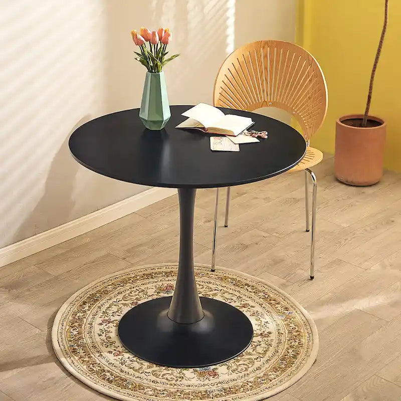 Table de cuisine et de salle à manger ronde moderne CO-Z 31.5 pouces pour 2-4 personnes