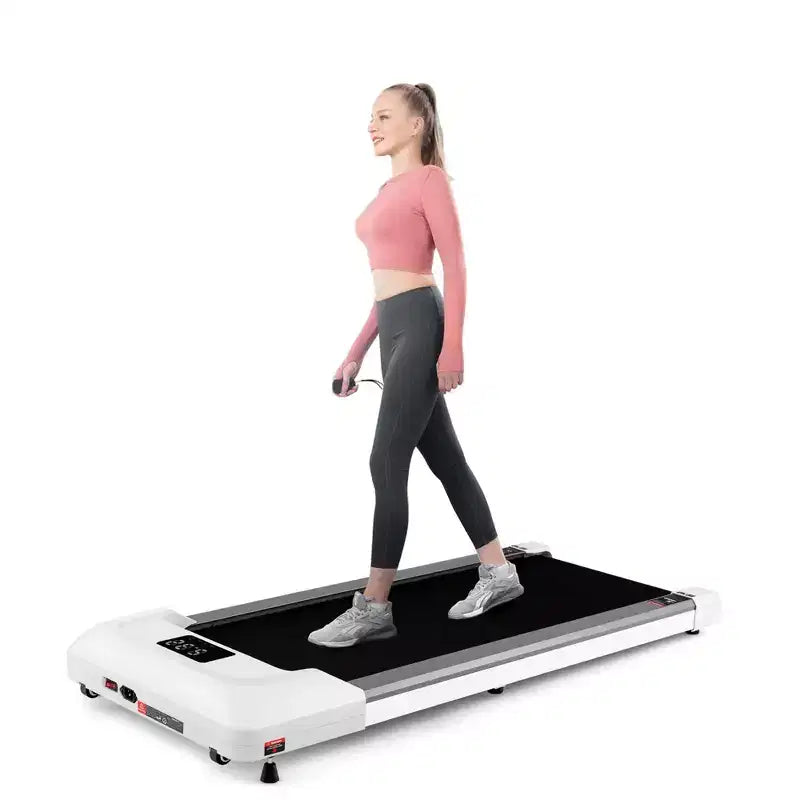 Tapis de marche Costway 1-6 km/h sous le bureau avec télécommande et écran LED Noir/Rose/Blanc/Gris