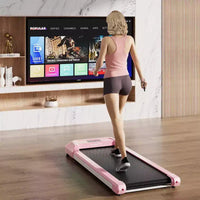 Tapis de marche Costway 1-6 km/h sous le bureau avec télécommande et écran LED Noir/Rose/Blanc/Gris