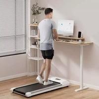 Tapis de marche Costway 1-6 km/h sous le bureau avec télécommande et écran LED Noir/Rose/Blanc/Gris