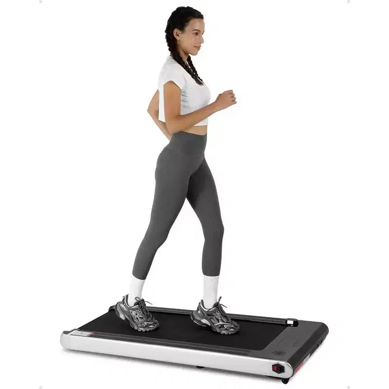 Tapis de course pliable 2,25 CV, tapis de course électrique pour bureau à domicile, tapis de course peu encombrant, tapis de course portable sans assemblage nécessaire pour l'exercice à la maison ou au bureau