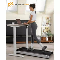Tapis de course pliable 2,25 CV, tapis de course électrique pour bureau à domicile, tapis de course peu encombrant, tapis de course portable sans assemblage nécessaire pour l'exercice à la maison ou au bureau