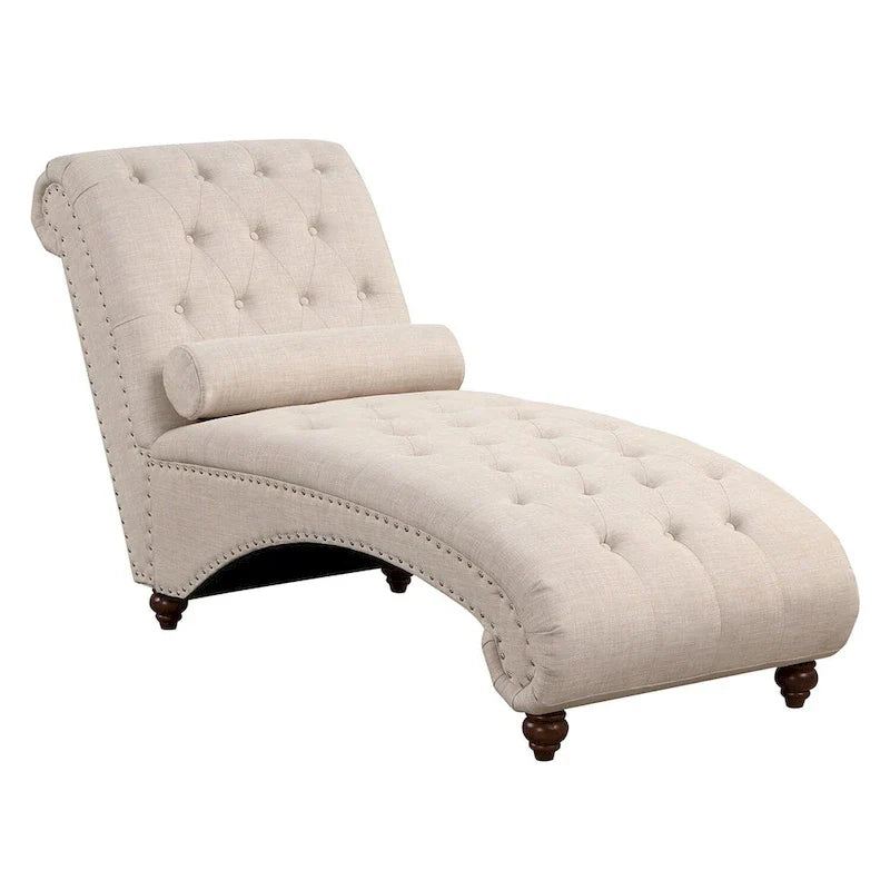 Méridienne d'Intérieur Moderne sans Accoudoirs en Velours avec 1 Coussin Traversin