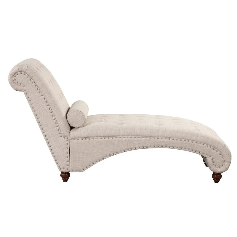 Méridienne d'Intérieur Moderne sans Accoudoirs en Velours avec 1 Coussin Traversin