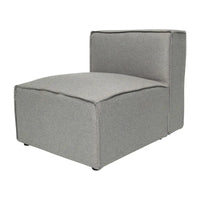 Fauteuil central sans accoudoirs pour canapé modulable contemporain - 36,75P x 28,25L x 28H