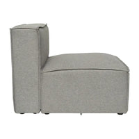 Fauteuil central sans accoudoirs pour canapé modulable contemporain - 36,75P x 28,25L x 28H