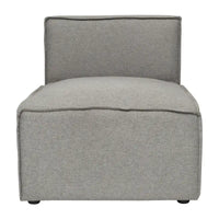 Fauteuil central sans accoudoirs pour canapé modulable contemporain - 36,75P x 28,25L x 28H