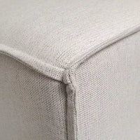 Fauteuil central sans accoudoirs pour canapé modulable contemporain - 36,75P x 28,25L x 28H