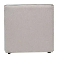 Fauteuil central sans accoudoirs pour canapé modulable contemporain - 36,75P x 28,25L x 28H