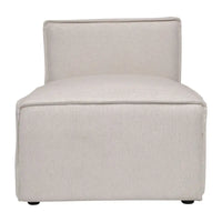 Fauteuil central sans accoudoirs pour canapé modulable contemporain - 36,75P x 28,25L x 28H
