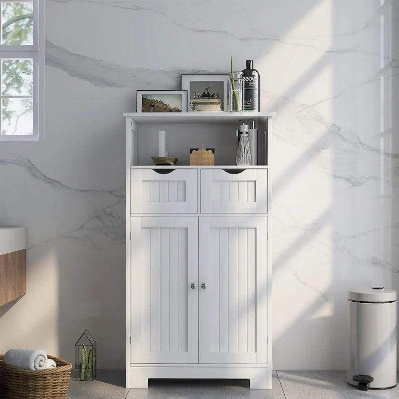 Meuble de sol autoportant pour salle de bain, meuble de rangement