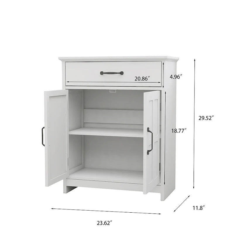 Meuble de sol autoportant pour salle de bain, meuble de rangement