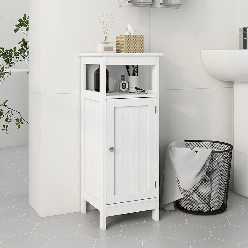 Meuble de sol autoportant pour salle de bain, meuble de rangement