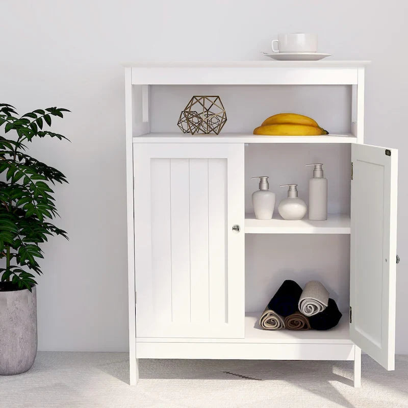 Meuble de sol autoportant pour salle de bain, meuble de rangement