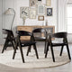 Chaises de salle à manger transitionnelles en V CraftPorch (lot de 4)