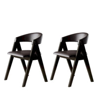 Chaises de salle à manger transitionnelles en V CraftPorch (lot de 4)