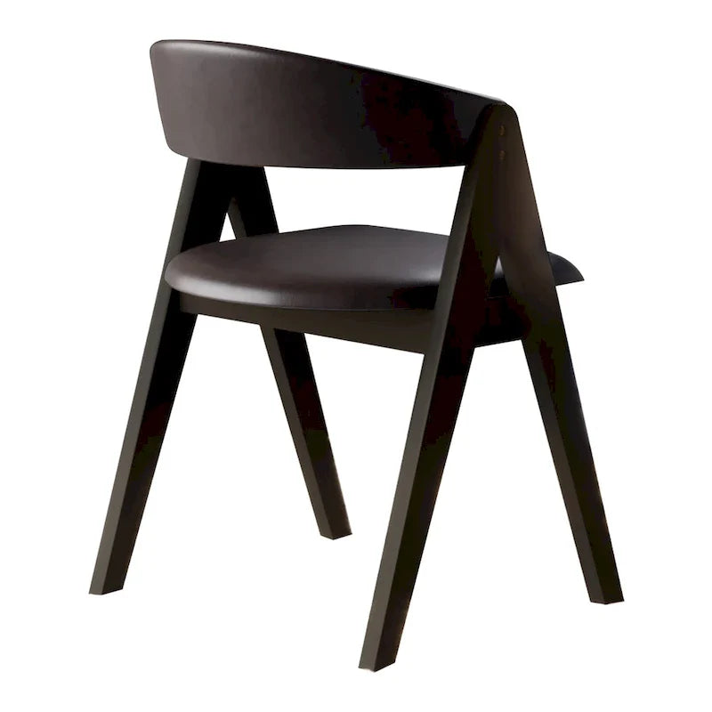 Chaises de salle à manger transitionnelles en V CraftPorch (lot de 4)
