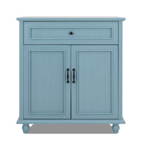 Buffet bahut de rangement pour cuisine avec tiroirs et portes, table console