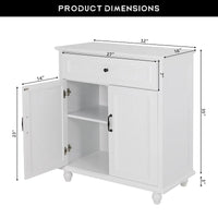 Buffet bahut de rangement pour cuisine avec tiroirs et portes, table console