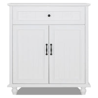 Buffet bahut de rangement pour cuisine avec tiroirs et portes, table console