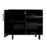 Meuble d'appoint et meuble bar avec rangements ouverts et fermés