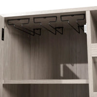 Meuble d'appoint et meuble bar avec rangements ouverts et fermés