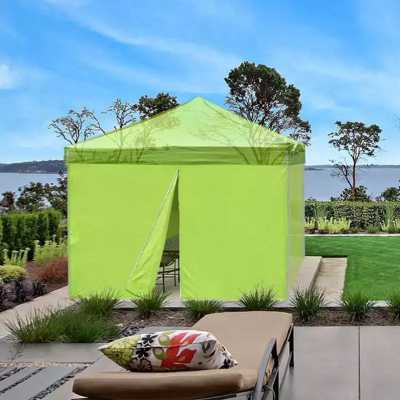 InstaHibit Fermeture éclair de paroi latérale universelle UV30+ compatible avec auvent 10x10ft, pique-nique, 1 pièce, Vert