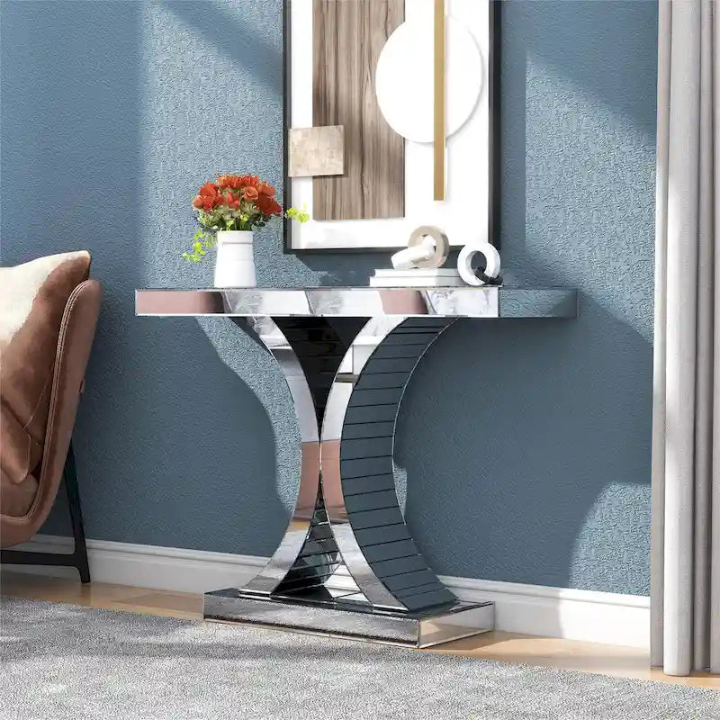 Table console d'entrée miroir Table d'appoint Table de canapé