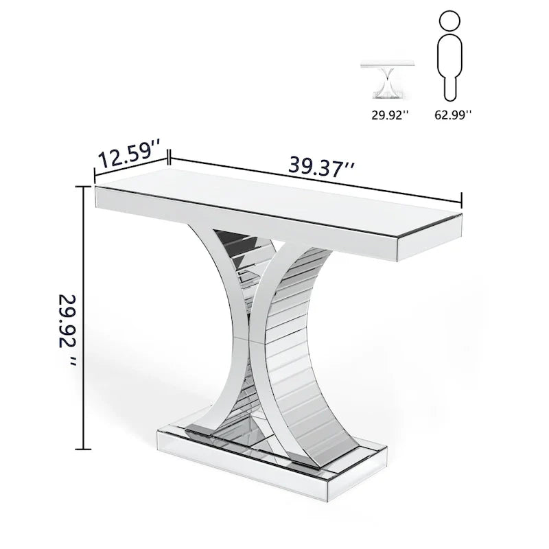 Table console d'entrée miroir Table d'appoint Table de canapé