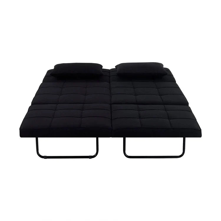 Lit convertible, Lit ottoman multifonction 4 en 1, Fauteuil-lit en lin respirant, Canapé-lit convertible