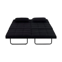 Lit convertible, Lit ottoman multifonction 4 en 1, Fauteuil-lit en lin respirant, Canapé-lit convertible
