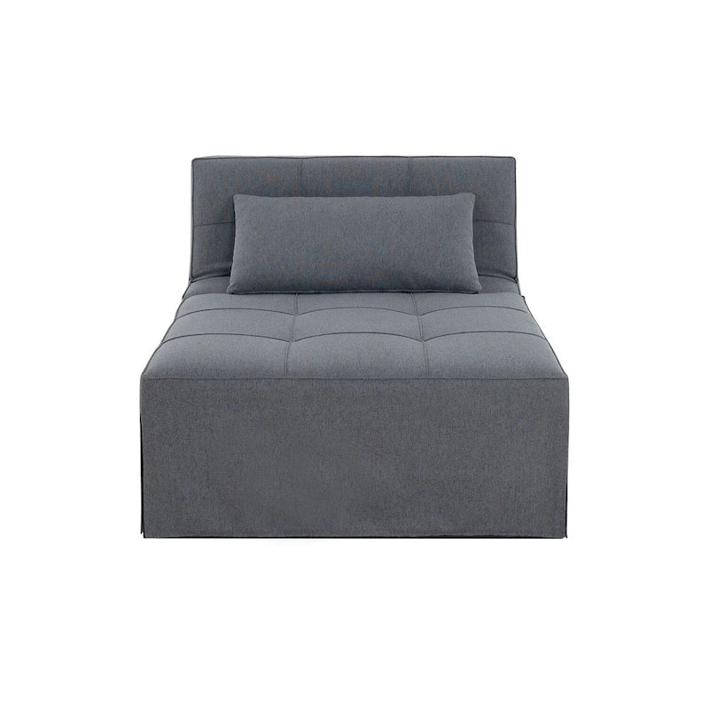 Lit convertible, Lit ottoman multifonction 4 en 1, Fauteuil-lit en lin respirant, Canapé-lit convertible