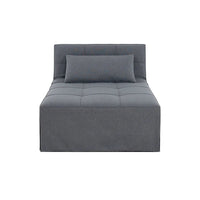 Lit convertible, Lit ottoman multifonction 4 en 1, Fauteuil-lit en lin respirant, Canapé-lit convertible