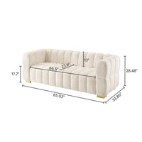 Canapé moderne VANOMi 85 pouces, canapé confortable et décontracté – 85 x 33,86