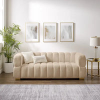 Canapé moderne VANOMi 85 pouces, canapé confortable et décontracté – 85 x 33,86