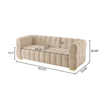 Canapé moderne VANOMi 85 pouces, canapé confortable et décontracté – 85 x 33,86