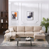 Canapé Sectionnel d'Intérieur 4 Places en Forme de U