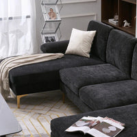 Canapé Sectionnel d'Intérieur 4 Places en Forme de U