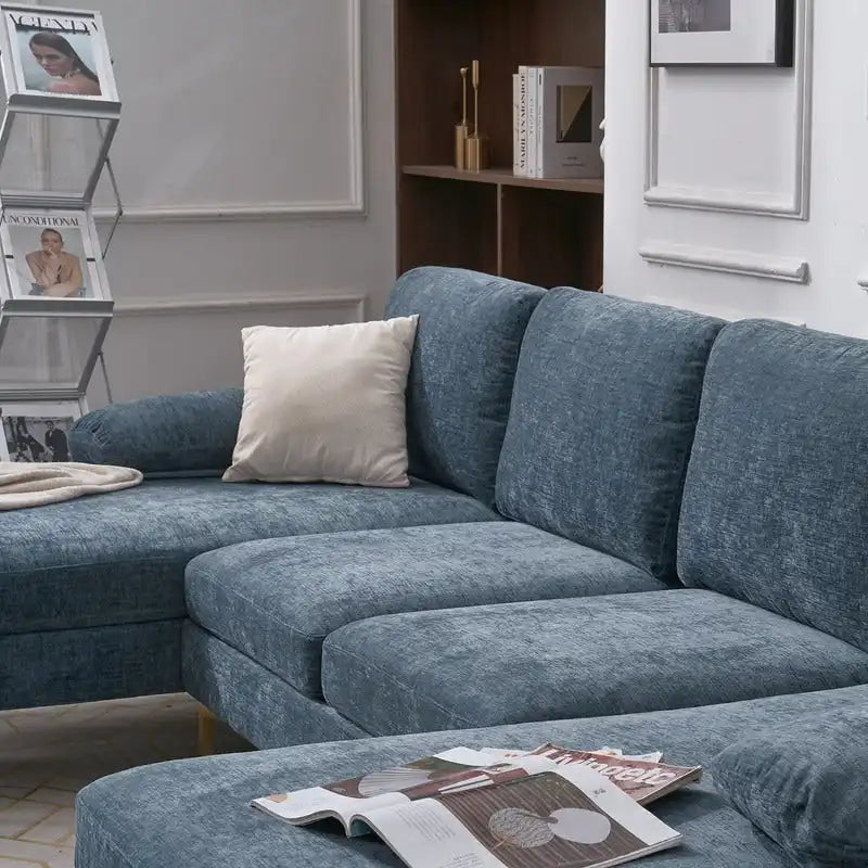 Canapé Sectionnel d'Intérieur 4 Places en Forme de U