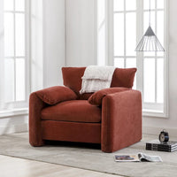 Fauteuil surdimensionné en chenille de style moderne 38.6'W