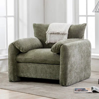 Fauteuil surdimensionné en chenille de style moderne 38.6'W
