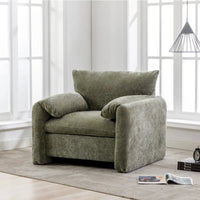 Fauteuil surdimensionné en chenille de style moderne 38.6'W
