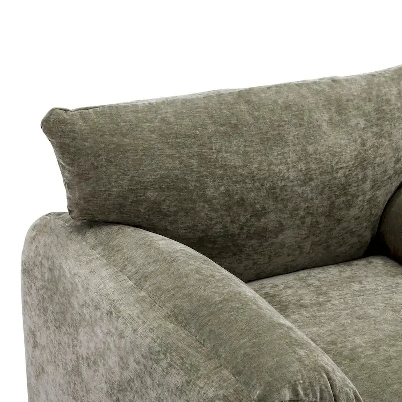Fauteuil surdimensionné en chenille de style moderne 38.6'W