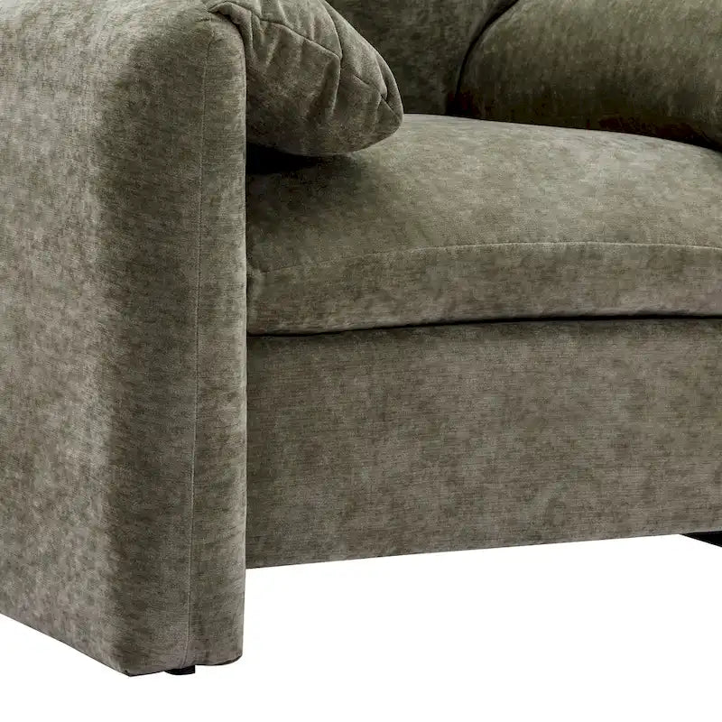 Fauteuil surdimensionné en chenille de style moderne 38.6'W