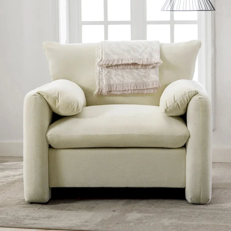 Fauteuil surdimensionné en chenille de style moderne 38.6'W